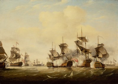 Toulon Savaşı by Thomas Luny