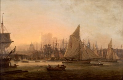 'Londra Havuzu', c1805 by Thomas Luny