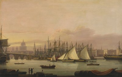 Londra Limanı by Thomas Luny