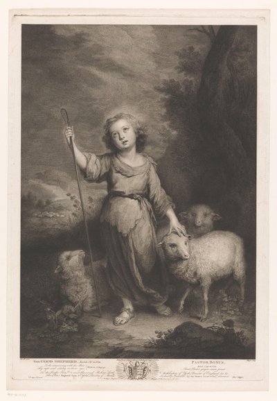 Kuzu ile genç çoban İyi Çoban, Papaz Bonusu (nesne üzerindeki başlık) by Thomas Major