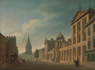 High Street, Oxford [1799, Royal Academy of Arts, Londra, sergi kataloğu] by Thomas Malton the Younger