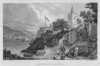 Dartmouth Kalesi (gravür) by Thomas Mann (after) Baynes