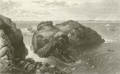 Carrick A Rede, Antrim Sahili, İrlanda by Thomas Mann Baynes