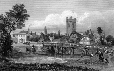 Easton, Great Dunmow yakınlarında, Essex, Henry Adlard tarafından oyulmuş, 1832 by Thomas Mann Baynes