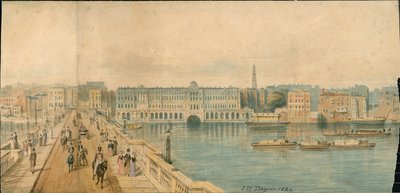 13 parça halinde Thames Nehri Panoraması, Kuzey Yakası by Thomas Mann Baynes