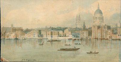 13 parça halinde Thames Nehri Panoraması, Kuzey Yakası by Thomas Mann Baynes