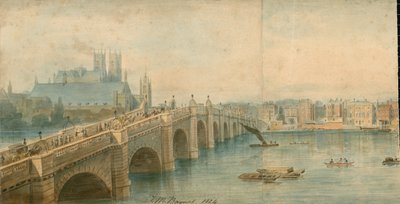 Panorama of River Thames, North Side, in 13 parts  by Thomas Mann Baynes