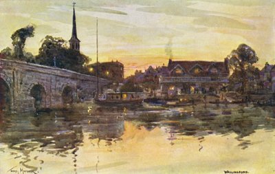 Thames Nehri: Wallingford (renkli lito) by Thomas Maybank