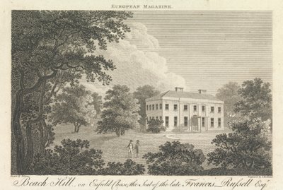 Beach Hill, Enfield Chase'te, merhum Francis Russell'ın Koltuğu, Esquire, Dış Banliyö - Kuzey by Thomas Medland