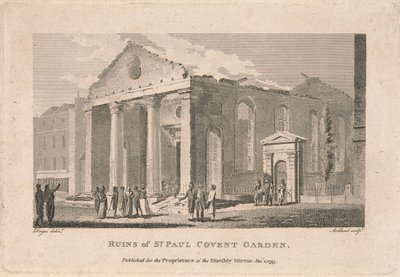 St. Paul Covent Garden Harabeleri by Thomas Medland