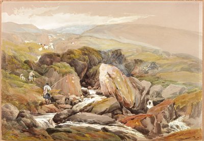 Yaylalardan Bir Görünüm (gövde rengi) by Thomas Miles II Richardson