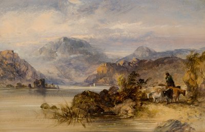 Yayla Gölü Sahnesi by Thomas Miles II Richardson