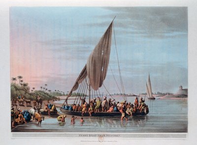 Nedssili Yakınındaki Feribot, Mısır, 1801 by Thomas Milton