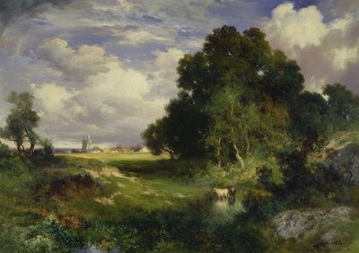 Bir Yaz Günü, East Hampton, Long Island by Thomas Moran