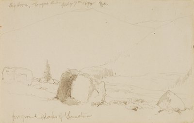 Big Horn, Tongue Nehri by Thomas Moran