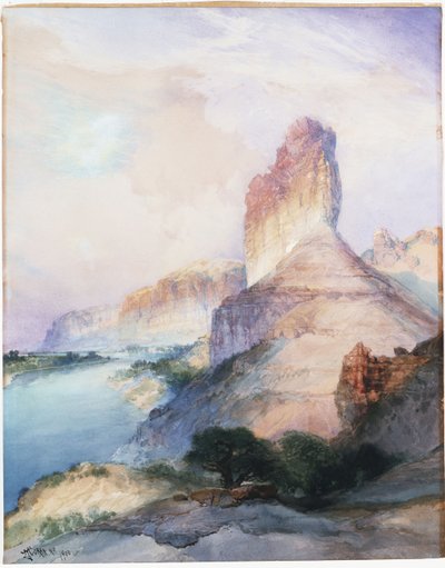 Kale Butte, Green River, Wyoming, 1900 by Thomas Moran