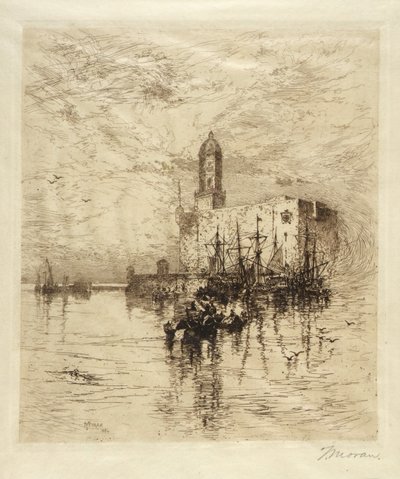 San Juan de Vlua Kalesi, Vera Cruz by Thomas Moran