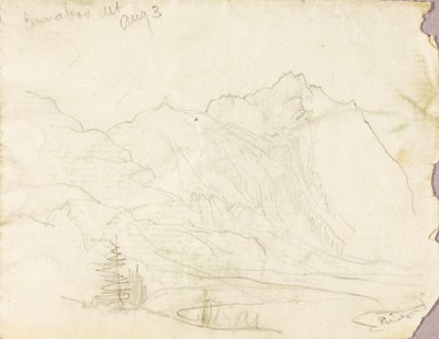 Cinnabar Dağı. by Thomas Moran