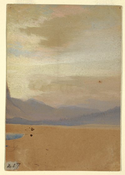 Çizim, Uzakta Sıradağlar ile Amerikan Ovaları, 1872