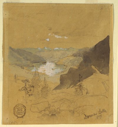 Çizim, Donner Gölü, 1879 by Thomas Moran