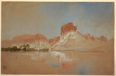 Çizim, Green River, Wyoming Bölgesi, 1879 by Thomas Moran