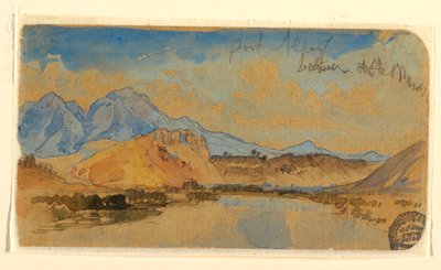 Çizim, Port Neuf Kanyonu, Idaho, muhtemelen 1879 by Thomas Moran