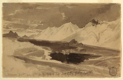 Çizim, The Arkansas Divide, Ağustos 1874 by Thomas Moran