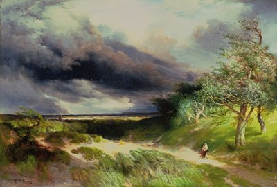 East Hampton, Long Island, Kum Tepeleri, 1892 by Thomas Moran