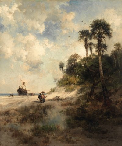 Fort George Adası, Florida by Thomas Moran
