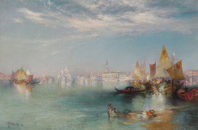 Büyük Kanal, Venedik, 1901 by Thomas Moran