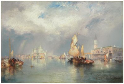 Büyük Kanal, Venedik, 1905 by Thomas Moran