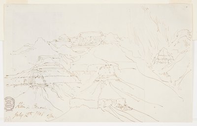Yağmurda Büyük Kanyon by Thomas Moran
