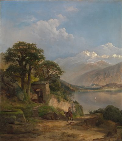 Como Gölü, 1867 by Thomas Moran
