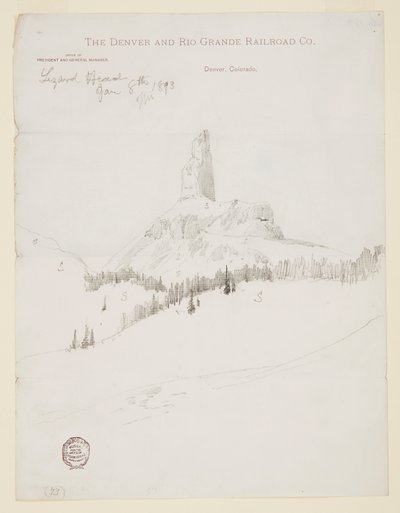 Kertenkele Baş Zirvesi, Colorado by Thomas Moran