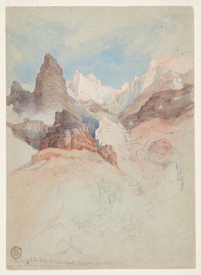Bright Angel, Grand Canyon, Arizona'da Patikaya Bakmak by Thomas Moran