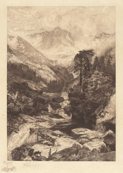 Kutsal Haç Dağı, Colorado by Thomas Moran