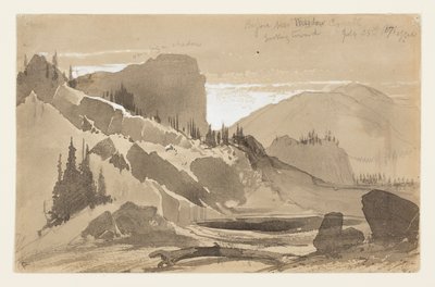 Meadow Creek, Utah yakınlarında by Thomas Moran