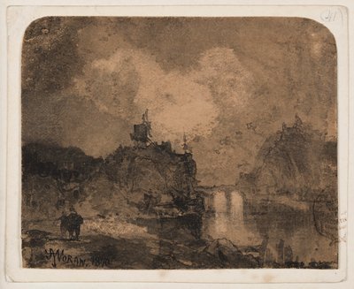 Nehir Sahnesi, Büyük Kanyon, Colorado by Thomas Moran