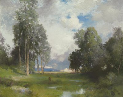 Santa Barbara Misyonu, 1916 by Thomas Moran
