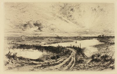 Gündoğumu—Gölet, East Hampton by Thomas Moran