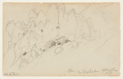 Şeytanın İni, Yellowstone by Thomas Moran