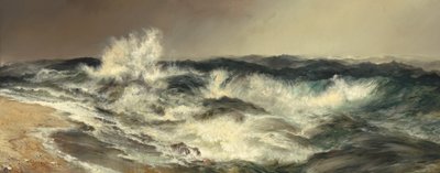 Çok Yankılanan Deniz, 1884. by Thomas Moran