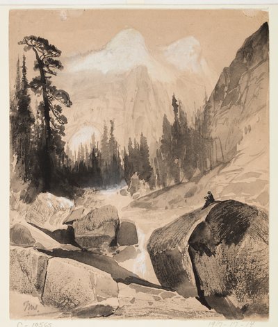 Kuzey Kubbesi, Yosemite, Kaliforniya by Thomas Moran