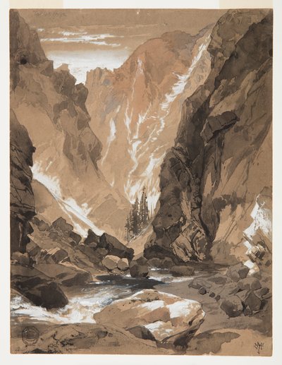 Toltec Boğazı, Colorado by Thomas Moran