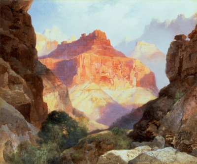 Kızıl Duvarın Altında, Arizona Büyük Kanyonu, 1917 by Thomas Moran