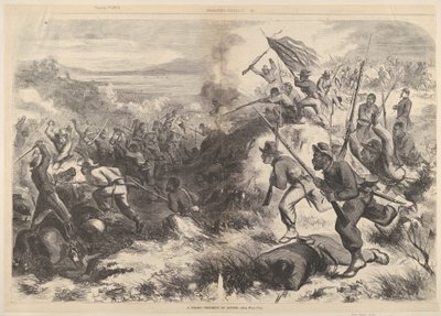Harpers Weekly'den Eylemde Siyah Bir Alay, 14 Mart 1863. by Thomas Nast