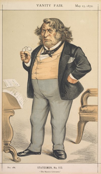 Vanity Fair: Devlet Adamı, No. 113 "Büyük Şikayet" by Thomas Nast