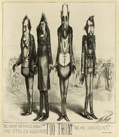 Çalınan Kuponlar Hakkında Hiçbir Şey Bilmiyoruz by Thomas Nast