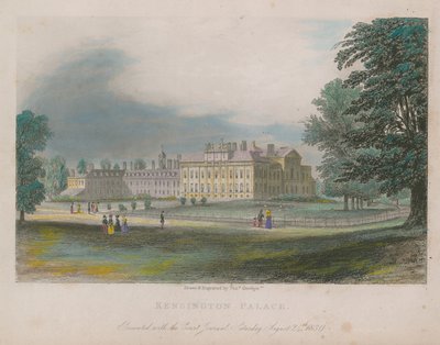 Kensington Sarayı, Londra by Thomas Onwhyn