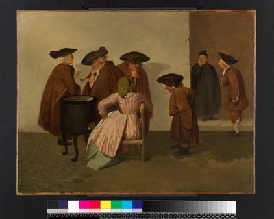 Bir İtalyan Kahvehanesinin İçi, c.1747-55 by Thomas Patch